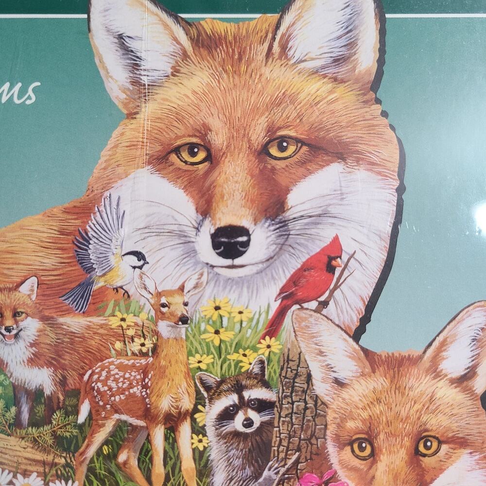 Puzzle Shaped FOREST FOXES 750 pcs - Sealed - 2008 - Picture 2 of 12